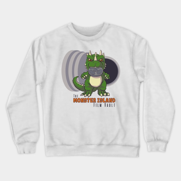 Monster Island Film Vault Podcast Logo Crewneck Sweatshirt by The Monster Island Gift Shop